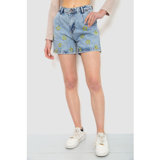 Шорти джинсові жіночі, колір блакитний, 244R0504 - Інтернет-магазин спільних покупок ToGether