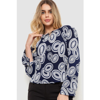 Блуза з принтом, колір синьо-білий, 186R400 - Інтернет-магазин спільних покупок ToGether