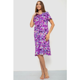 Халат жіночий домашній на блискавці, колір фіолетовий, 219RX-7237 - Інтернет-магазин спільних покупок ToGether