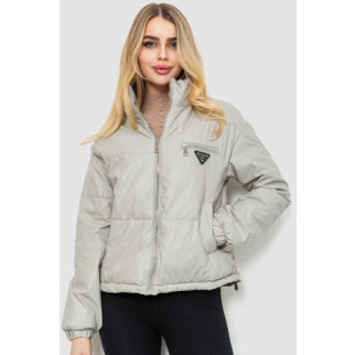 Куртка жіноча з м'якої екошкіри, колір світло-сірий, 186R095 - Інтернет-магазин спільних покупок ToGether