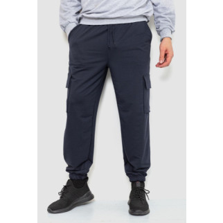Спортивні штани чоловічі двонитка, колір темно-синій, 241R0651-1 - Інтернет-магазин спільних покупок ToGether