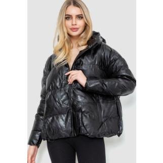 Куртка жіноча демісезонна екошкіра, колір чорний, 243R203 - Інтернет-магазин спільних покупок ToGether