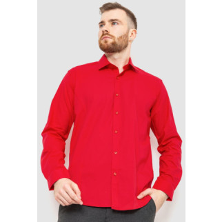 Сорочка чоловіча класична однотонна, колір червоний, 186R30 - Інтернет-магазин спільних покупок ToGether