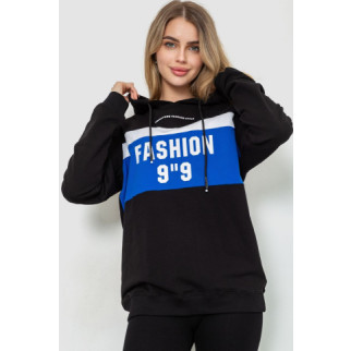 Батник жіночий з капюшоном, колір чорний, 244R186 - Інтернет-магазин спільних покупок ToGether