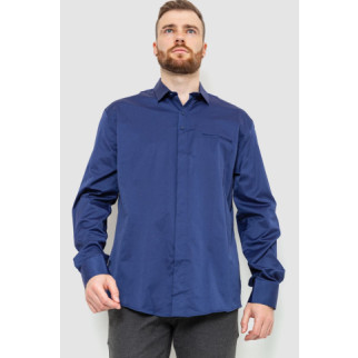 Сорочка чоловіча однотонна, колір синій, 214R7324 - Інтернет-магазин спільних покупок ToGether