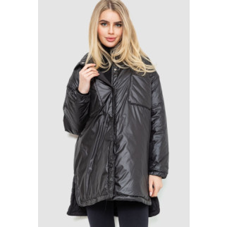 Куртка жіноча демісезонна вільного крою, колір чорний, 235R7858 - Інтернет-магазин спільних покупок ToGether