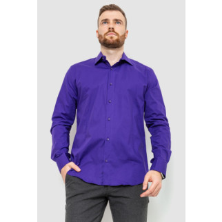 Сорочка чоловіча однотонна, колір фіолетовий, 214R7081 - Інтернет-магазин спільних покупок ToGether