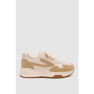 Кросівки жіночі екошкіра, колір бежевий, 243R186-161 - Інтернет-магазин спільних покупок ToGether