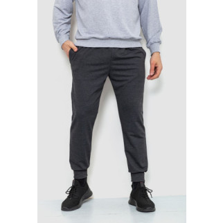 Спорт штани чоловічі двонитка, колір темно-сірий, 241R8005 - Інтернет-магазин спільних покупок ToGether