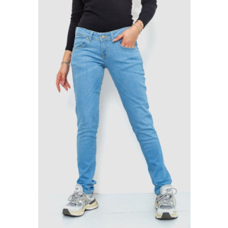 Джинси жіночі однотонні, колір блакитний, 244R014 - Інтернет-магазин спільних покупок ToGether