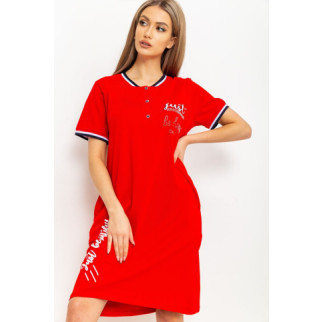 Сукня жіноча домашня, колір червоний, 219RT-419 - Інтернет-магазин спільних покупок ToGether