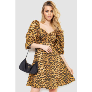 Сукня з леопардовим принтом, колір коричнево-чорний, 172R989 - Інтернет-магазин спільних покупок ToGether