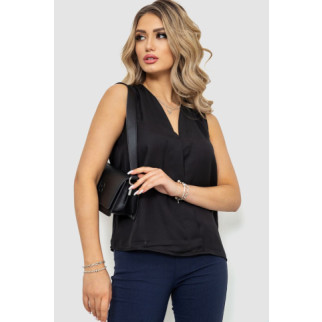 Блуза без рукавів шифон, колір чорний, 244R061 - Інтернет-магазин спільних покупок ToGether