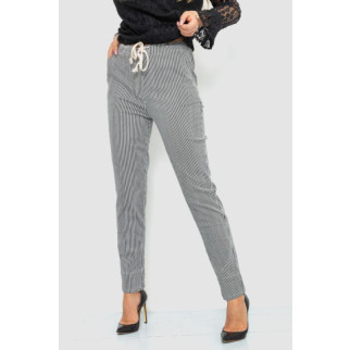 Штани жіночі на резинці, колір чорно-білий, 214R322 - Інтернет-магазин спільних покупок ToGether
