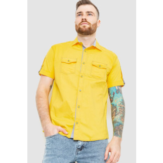 Сорочка чоловіча однотонна, колір жовтий, 186R7114 - Інтернет-магазин спільних покупок ToGether