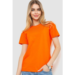 Футболка жіноча однотонна, колір помаранчевий, 102R5248 - Інтернет-магазин спільних покупок ToGether