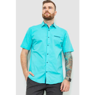 Сорочка чоловіча класична, колір бірюзовий, 214R7115 - Інтернет-магазин спільних покупок ToGether