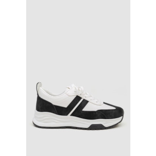 Кросівки жіночі екошкіра, колір чорно-білий, 243R186-126 - Інтернет-магазин спільних покупок ToGether