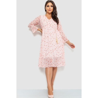 Сукня шифонова, колір рожевий, 204R1876-1 - Інтернет-магазин спільних покупок ToGether