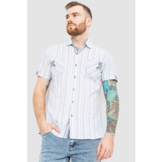 Сорочка чоловіча в смужку 186R0616, колір світло-сірий, 186R616 - Інтернет-магазин спільних покупок ToGether
