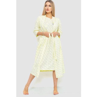 Комплект халат + нічна сорочка, колір лимонний, 219RX-7066 - Інтернет-магазин спільних покупок ToGether
