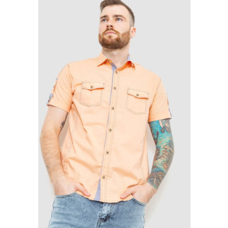 Сорочка чоловіча однотонна, колір персиковий, 186R7114 - Інтернет-магазин спільних покупок ToGether