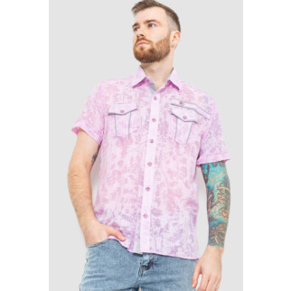 Сорочка чоловіча з принтом, колір світло-бузковий, 186R3203 - Інтернет-магазин спільних покупок ToGether