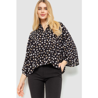 Блуза класична вільного крою, колір чорний, 102R332 - Інтернет-магазин спільних покупок ToGether