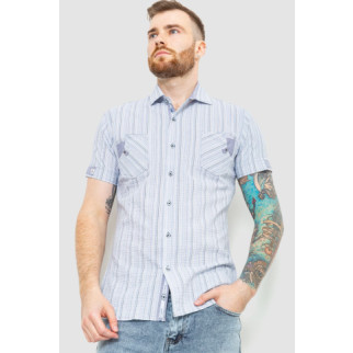 Сорочка чоловіча в смужку 186R0616, колір блакитний, 186R616 - Інтернет-магазин спільних покупок ToGether