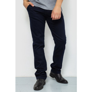 Штани чоловічі однотонні, колір темно-синій, 244RF801 - Інтернет-магазин спільних покупок ToGether