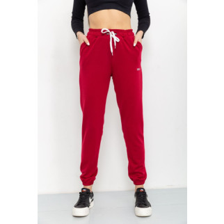 Спорт штани жіночі двонитка, колір бордовий, 129R1466 - Інтернет-магазин спільних покупок ToGether