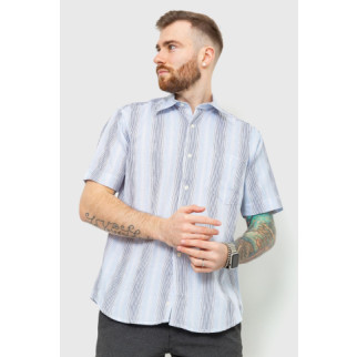 Сорочка чоловіча в смужку, колір сіро-блакитний, 167R0770 - Інтернет-магазин спільних покупок ToGether