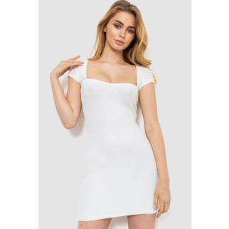 В'язане плаття, колір білий, 204R031 - Інтернет-магазин спільних покупок ToGether