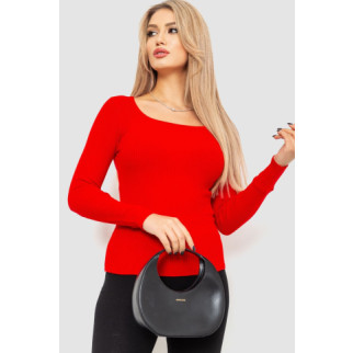 Кофта жіноча в рубчик, колір червоний, 204R9024 - Інтернет-магазин спільних покупок ToGether