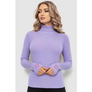 Гольф жіночий в рубчик, колір бузковий, 204R051 - Інтернет-магазин спільних покупок ToGether