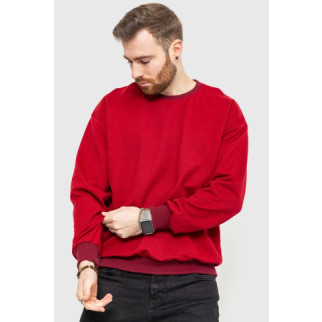 Світшот чоловічий однотонний, колір бордовий, 208R0233 - Інтернет-магазин спільних покупок ToGether