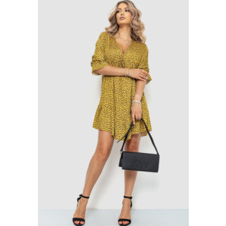 Сукня з принтом, колір бронзовий, 115R0400-1 - Інтернет-магазин спільних покупок ToGether
