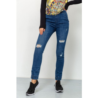 Жіночі джинси з манжетами, синього кольору, 164R139 - Інтернет-магазин спільних покупок ToGether