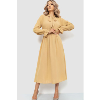 Ошатне плаття, колір бежевий, 204R601 - Інтернет-магазин спільних покупок ToGether