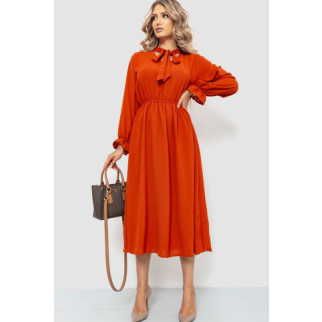 Ошатне плаття, колір теракотовий, 204R601 - Інтернет-магазин спільних покупок ToGether