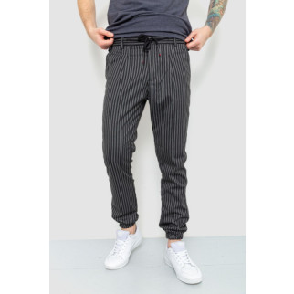 Чоловічі штани в смужку, колір сіро-чорний, 157R2004 - Інтернет-магазин спільних покупок ToGether