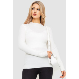 Водолазка жіноча в рубчик, колір білий, 204R9029 - Інтернет-магазин спільних покупок ToGether