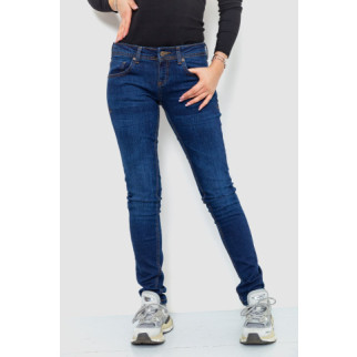 Джинси жіночі однотонні, колір темно-синій, 244R014 - Інтернет-магазин спільних покупок ToGether