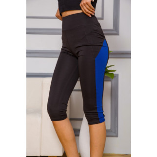 Спортивні жіночі бриджі, колір чорно-синій, 172R53 - Інтернет-магазин спільних покупок ToGether