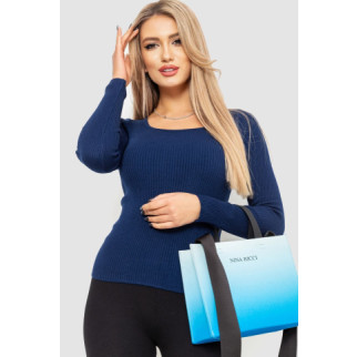 Кофта жіноча в рубчик, колір синій, 204R9024 - Інтернет-магазин спільних покупок ToGether