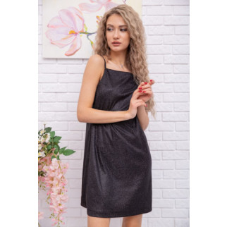 Міні-сукня на бретелях, чорного кольору, 115R0464 - Інтернет-магазин спільних покупок ToGether