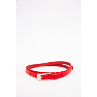 Жіночий ремінь з еко-шкіри, червоного кольору, 196R1570W10 - Інтернет-магазин спільних покупок ToGether