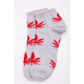 Короткі жіночі шкарпетки, сірого кольору в принт, 131R137087 - Інтернет-магазин спільних покупок ToGether