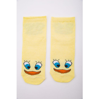 Жовті жіночі шкарпетки, з принтом, середньої довжини, 167R337 - Інтернет-магазин спільних покупок ToGether