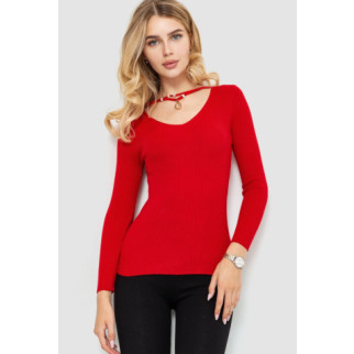 Кофта жіноча в рубчик, колір червоний, 204R037 - Інтернет-магазин спільних покупок ToGether